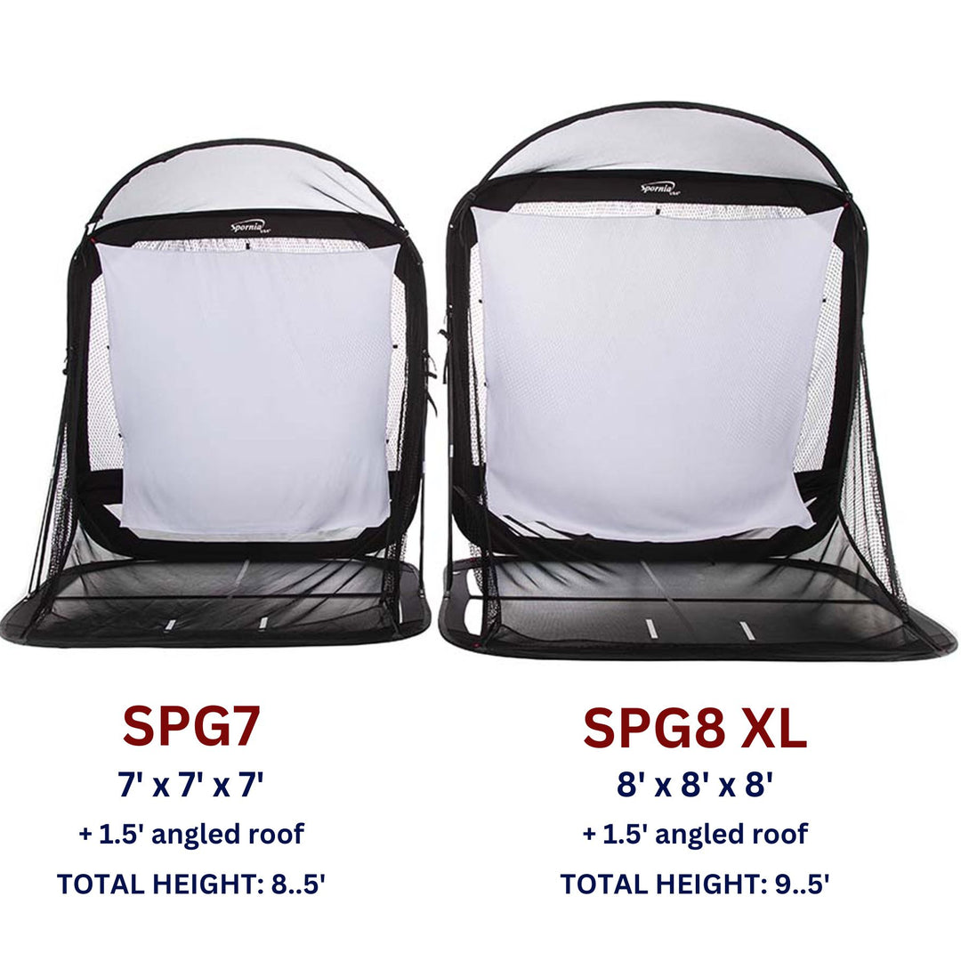 Spornia Golf Practice Nets two sizes to choose from