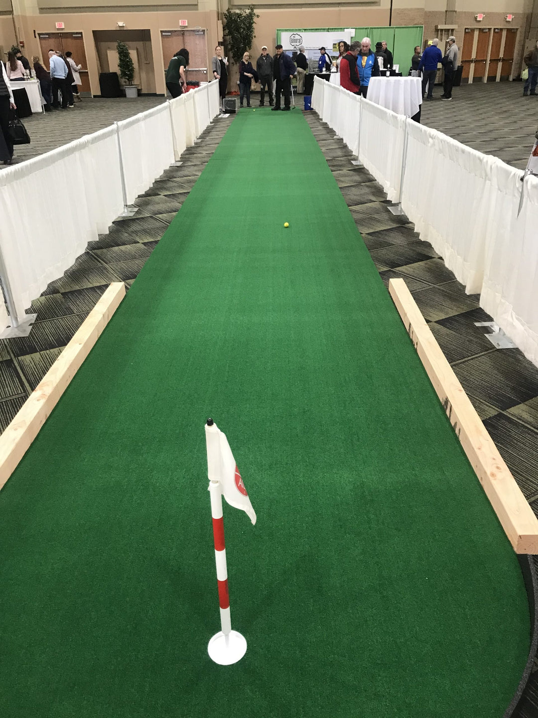 Big Moss Long Putt 60 ft Putting Green 6ft x 60ft 1 Cup Putting Greens