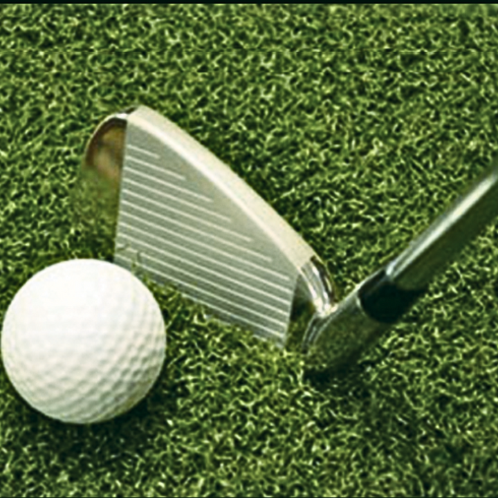 America's GORILLA Golf Wood Tee Line - use all clubs - swing! hit down & through!  zero shock, zero bounce