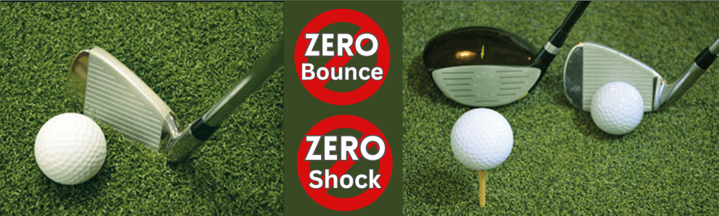 Dura-Star Pro-Action Wood Tee Golf Mats Zero Bounce - Zero Shock