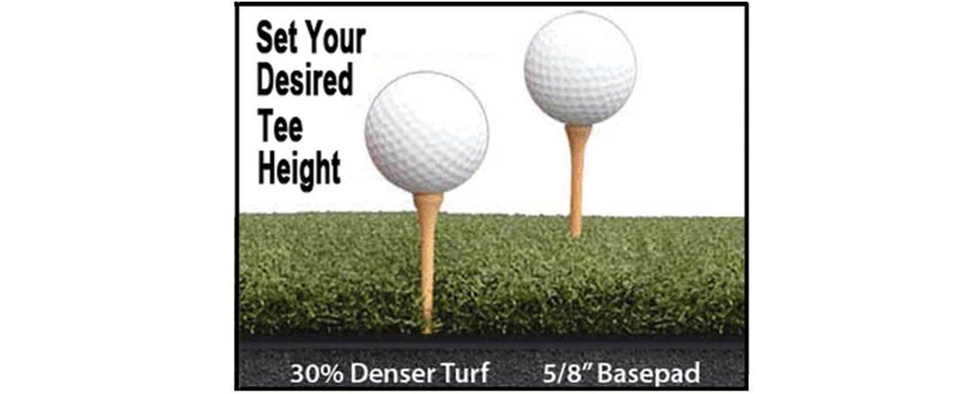 Dura-Star Pro-Action Wood Tee Golf Mats Use Wood Tees or Rubber Tees - Dual Action!