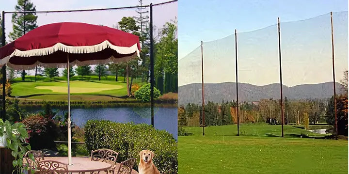 Gorilla Golf Ball Barrier Netting provides the best protection from wayward golf balls for homes or driving ranges