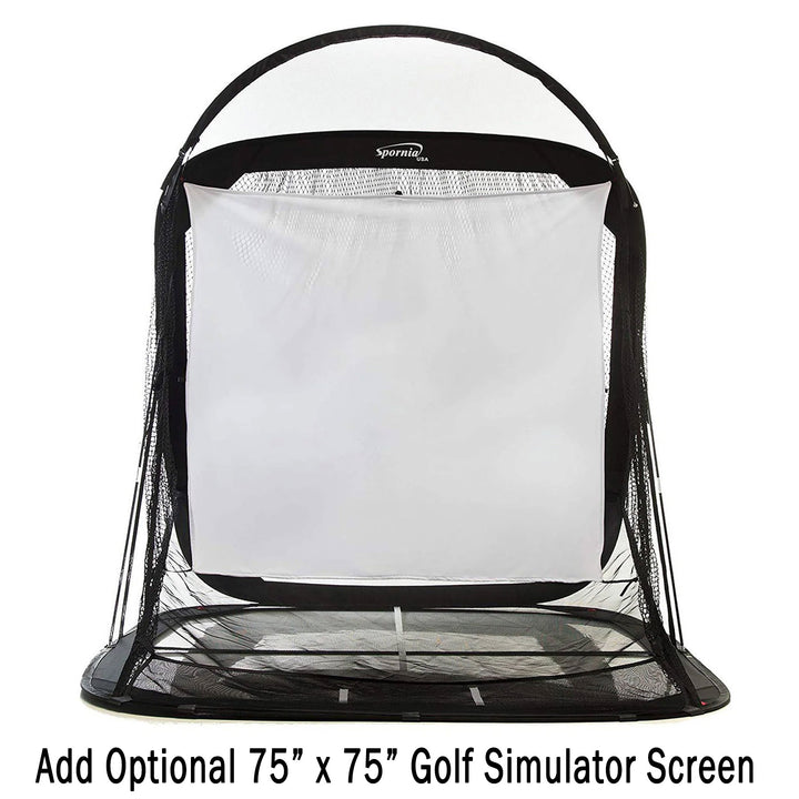Spornia SPG-8 XL Golf Net with Golf Simulator Screen