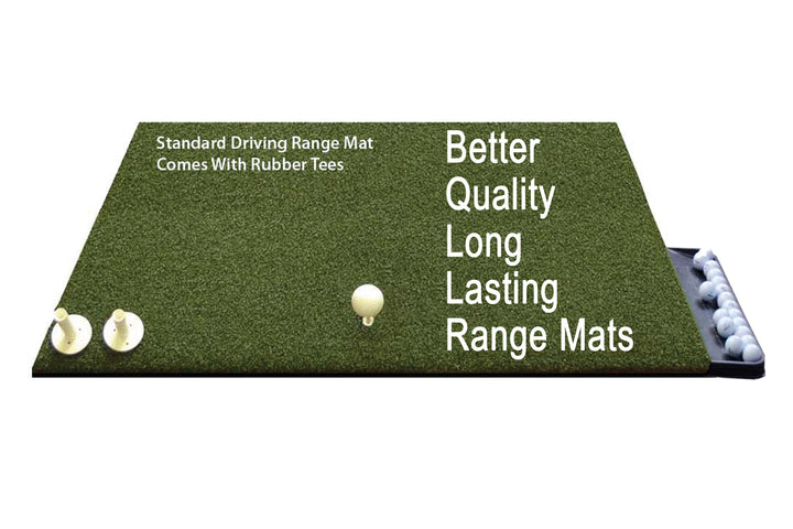 DriveMaster Commercial Driving Range Golf Mat with Golf Ball Tray