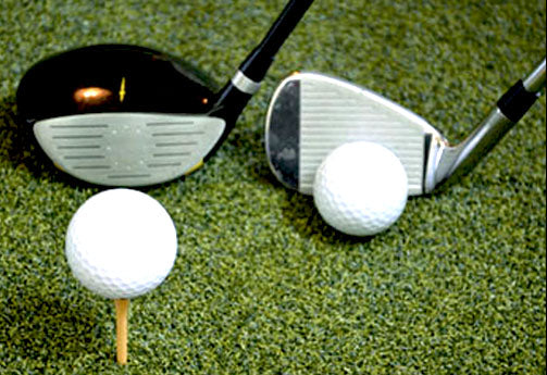 Dura-Star Wood Tee Golf Mats - Use All Clubs!