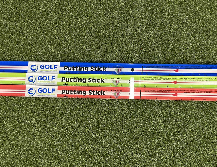 Putting Stick Pro by TPK Golf (GREEN or BLUE) Golf Putting Training Aid. Putting Aids