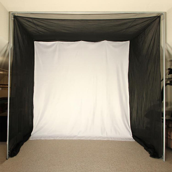 America's Compact Simulator Screen Golf Cage 5' x 10' x 10' Simulator Hitting Bay Golf Nets and Cages