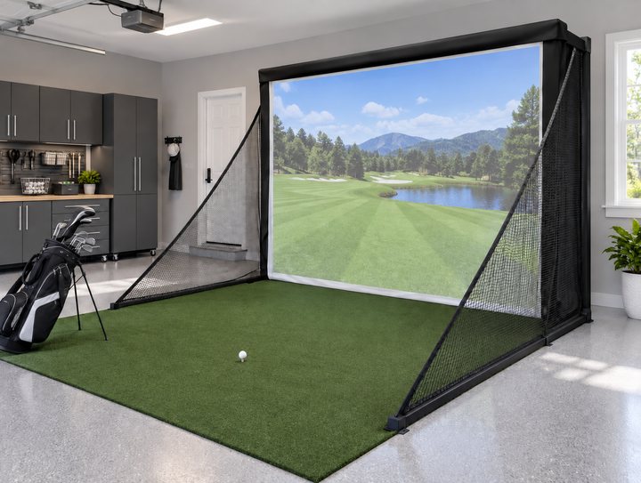 8x13x2 America's Micro Bay Compact Golf Simulator Enclosure