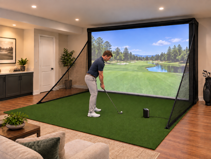 9x14x2 America's Micro Bay Compact Golf Simulator Enclosure