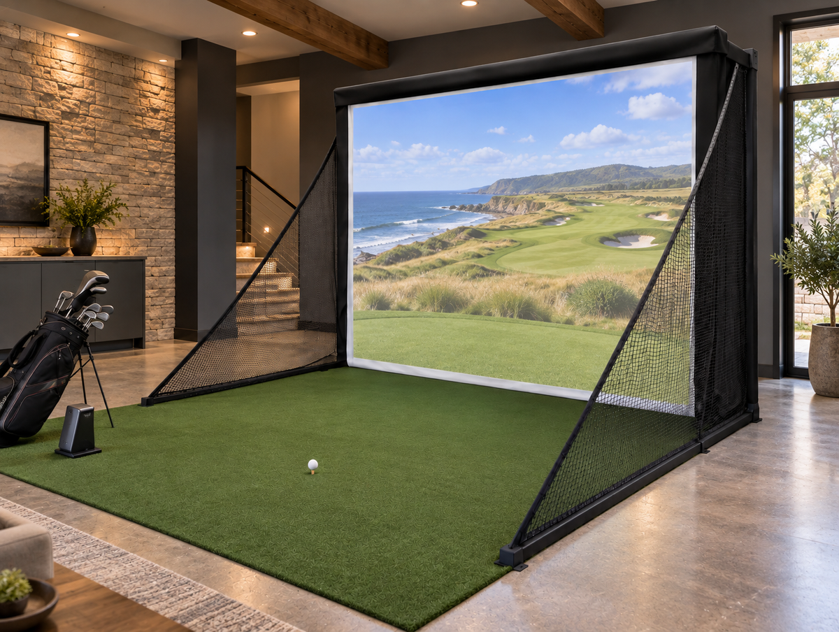 America's Micro Bay Compact Golf Simulator Enclosure