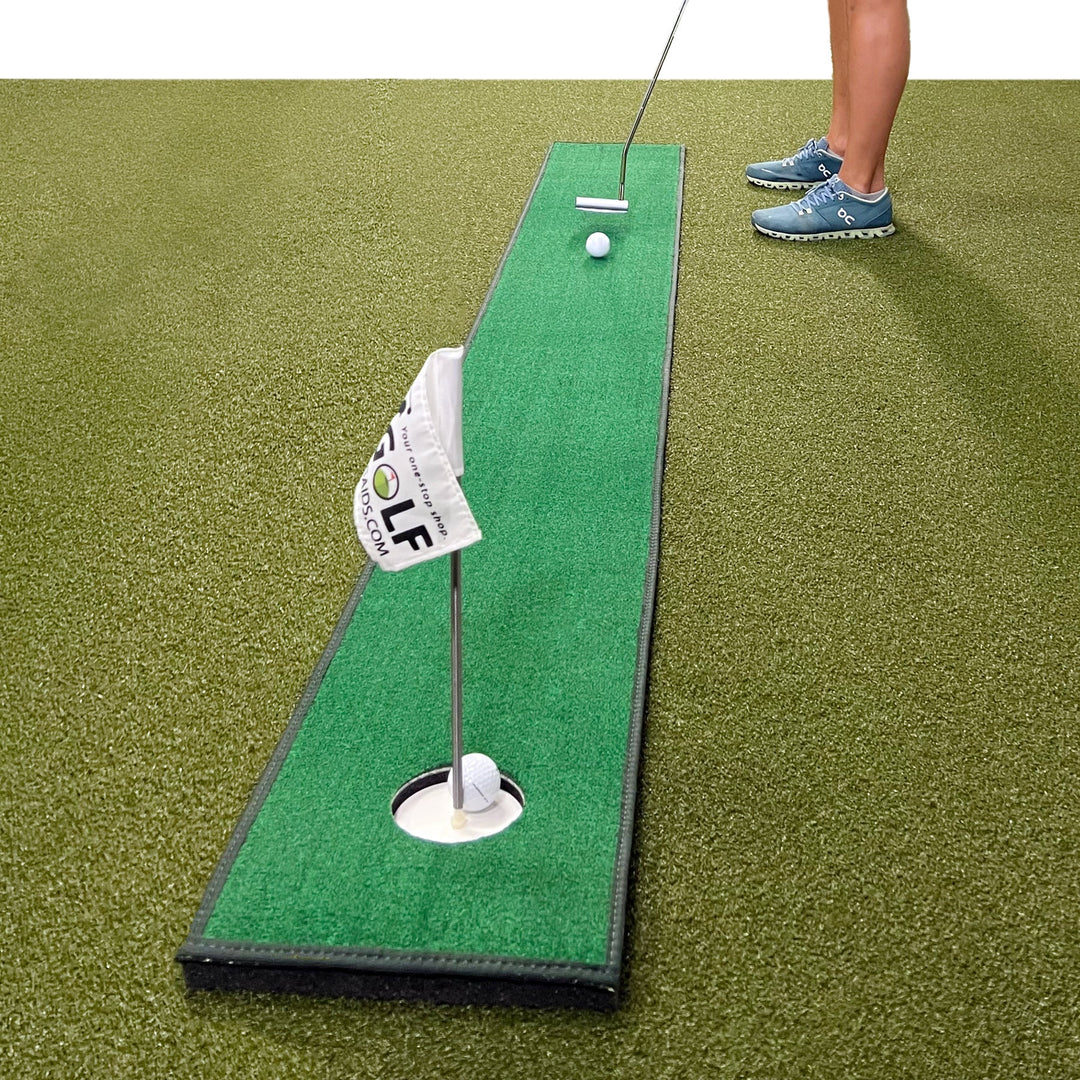 Home Putt - Portable Golf Putting Mat - Practice your Golf Game Everywhere You Go - 1 Ft by 8 Ft Mini Golf Putting Green