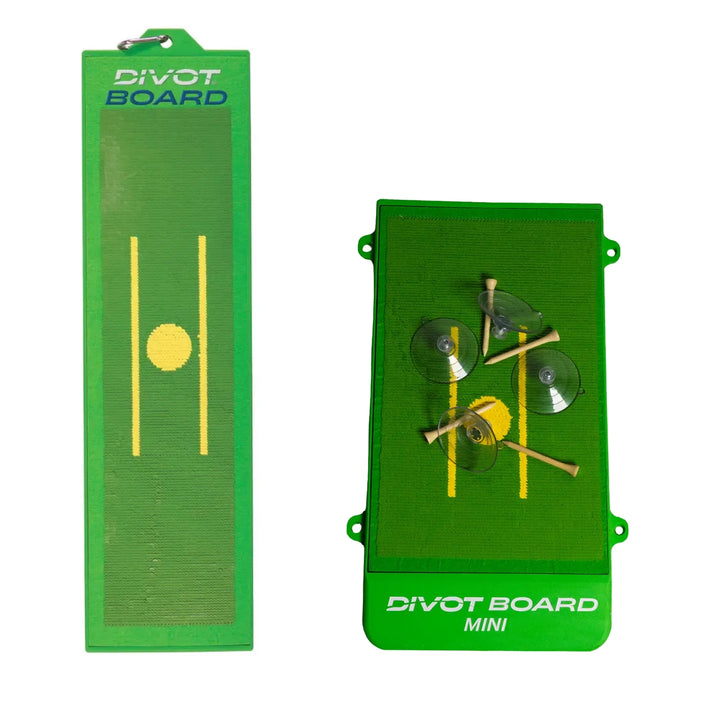 The Divot Board and Divot Board Mini provide instant feedback during your golf swing practice.