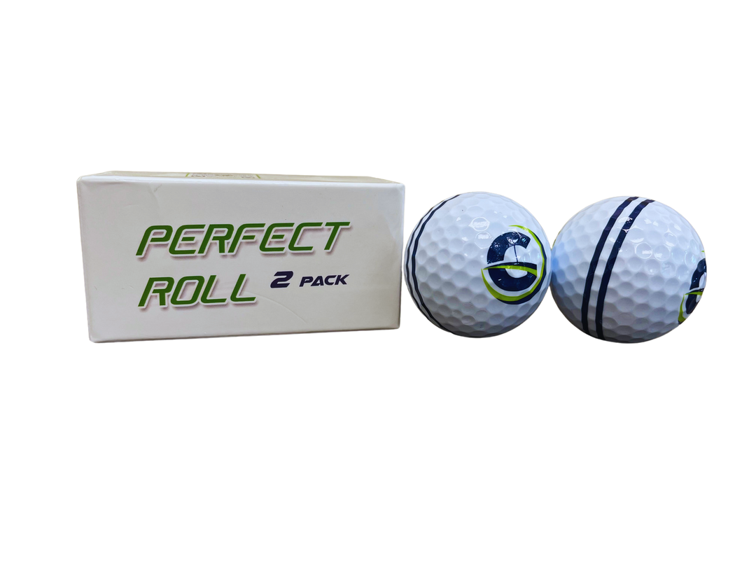 Perfect Roll Combo - Perfect Roll Golf Balls (2-Pack) & Perfect Roll Putting Mirror Putting Aids