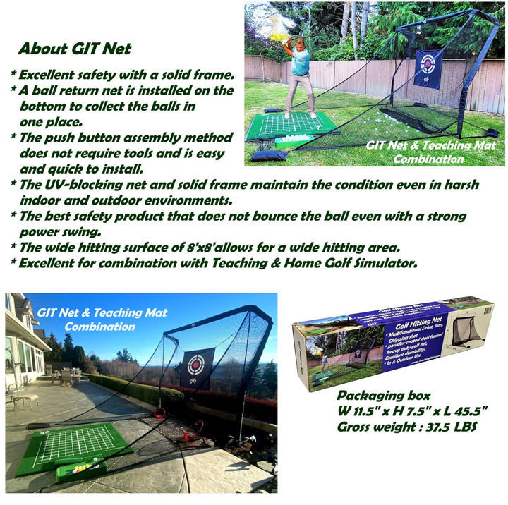 GIT Hitting Net. Golf Practice Net. Drive/Iron/ Chipping. Golf Net Nets, Mats, Balls & Targets