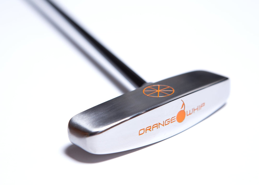 Orange Whip Putter Blade. Putting Golf Training Aid