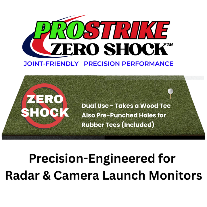 ProStrike Zero Shock Golf Simulator Mats are Joint-Friendly with Precision Performance