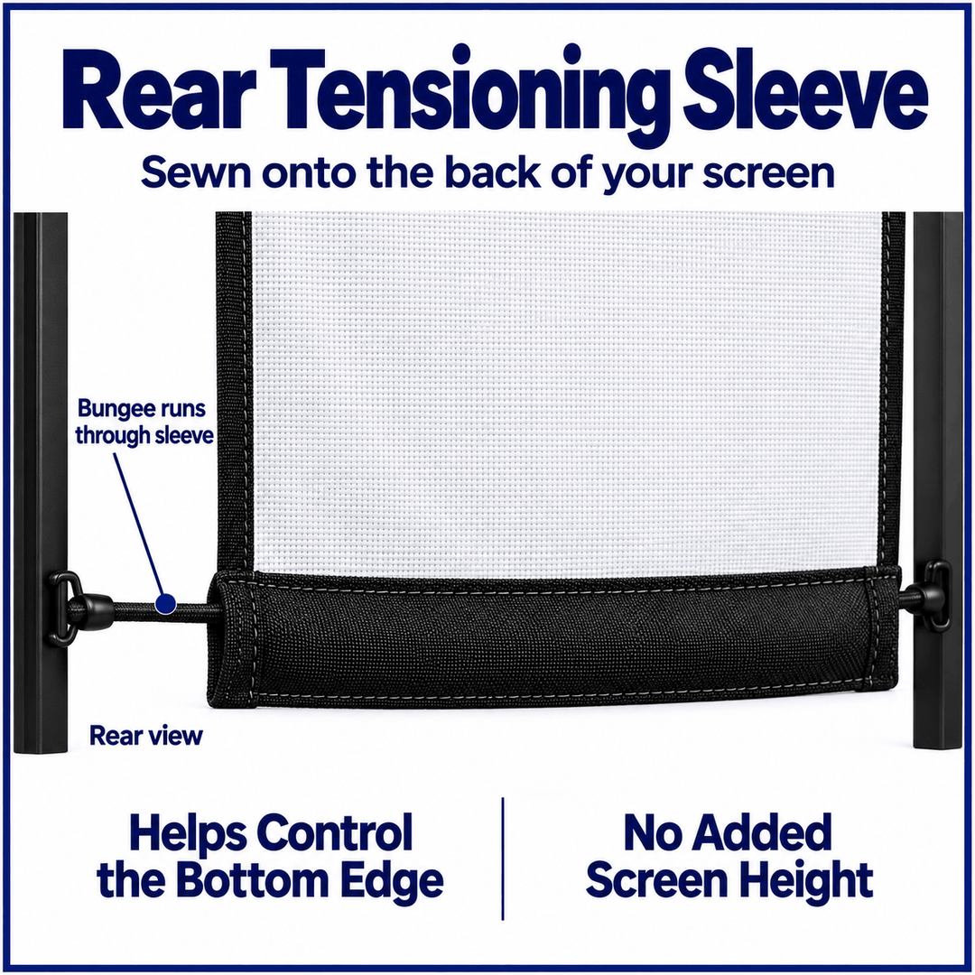 Rear Tensioning Sleeve Upgrade for America's Golf Simulator Impact Screens