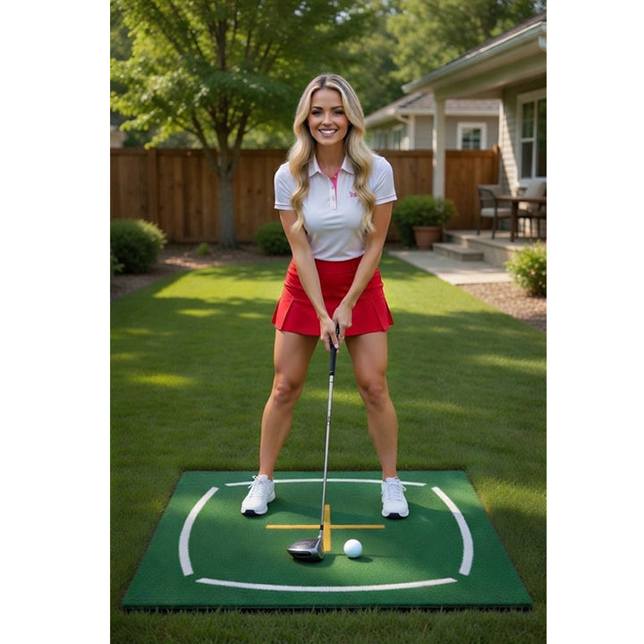 Backyard Practice with America's Golf Training Mat