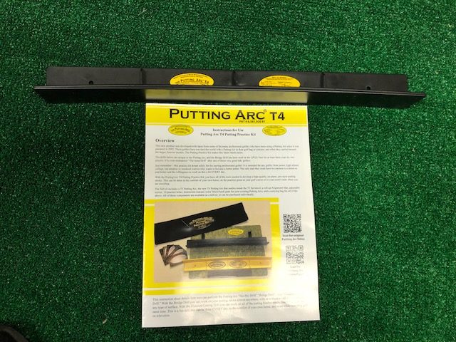 Putting Arc T4 - Toe Release Arc Track - Midnight Black. Golf Putting Training Aid Putting Aids