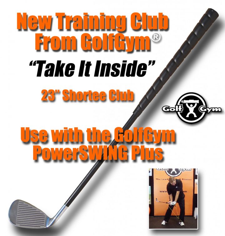 GolfGym 23" Shortee Training Club. Golf Fitness Training Aid Full Swing Aids