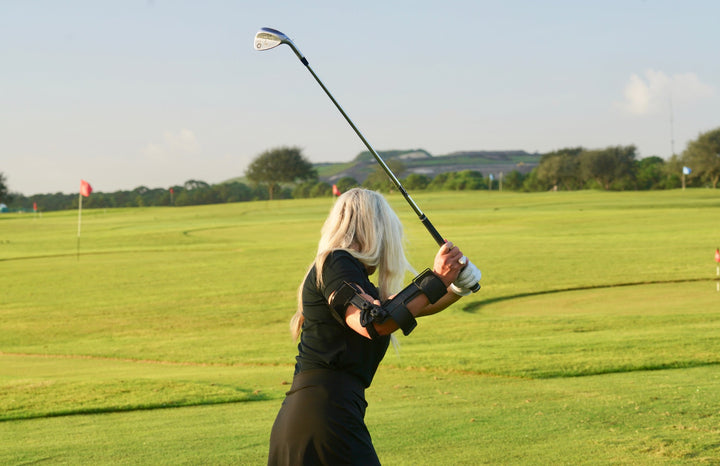 Right Angle 2 Golf Swing Elbow Brace. Full Swing & Short Game Golf Training Aid Full Swing Aids