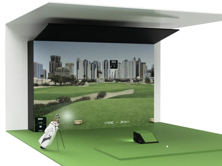 America's Micro Bay Golf Simulator Enclosure – 8'H x 10'W x 2'D