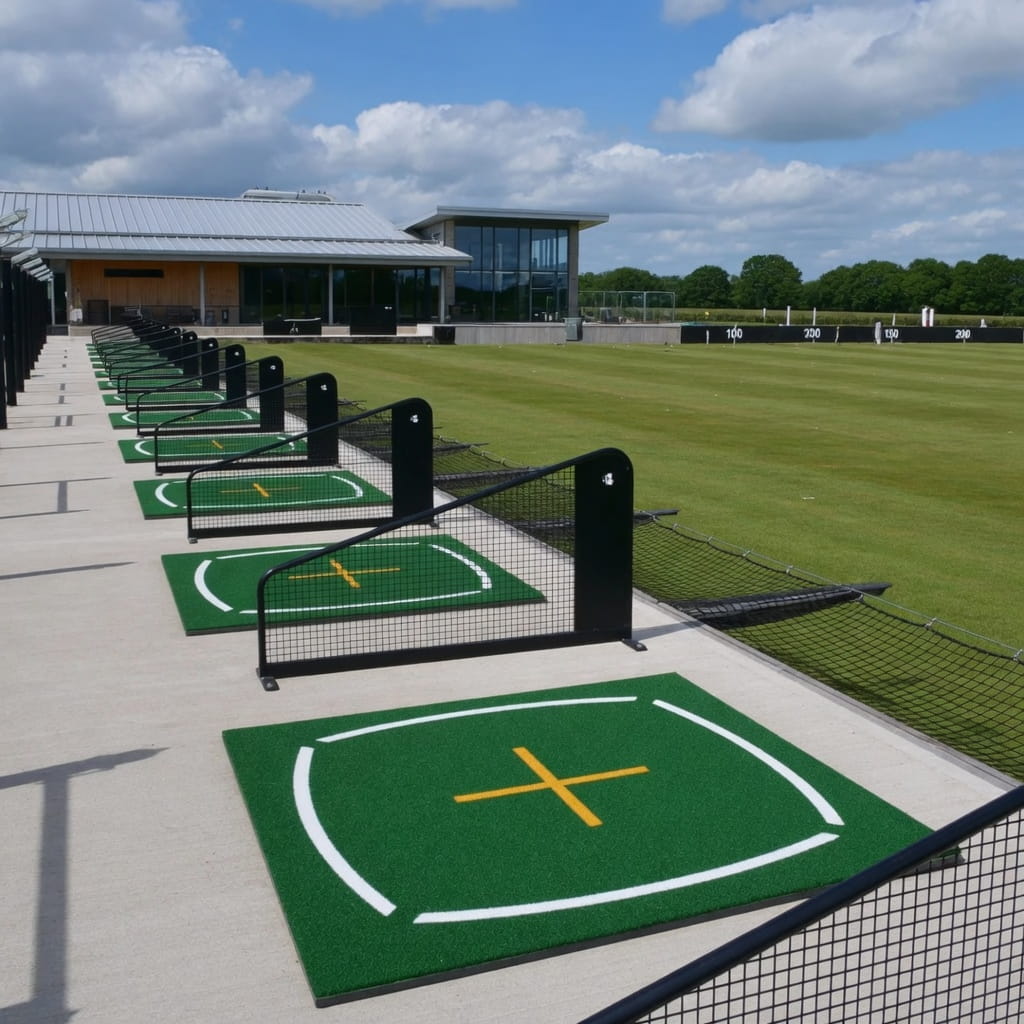 Americas Academy Golf Training Mat – 5x5 Golf Hitting & Alignment Practice Mat