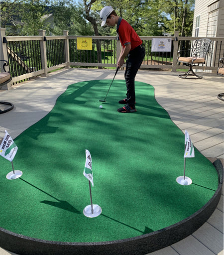 Big Moss General Indoor Putting Green 6ft x 12ft 3 Cups Putting Greens