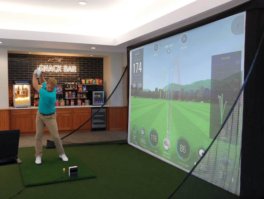 America's Micro Bay Golf Simulator Enclosure – 9'H x 12'W x 2'D