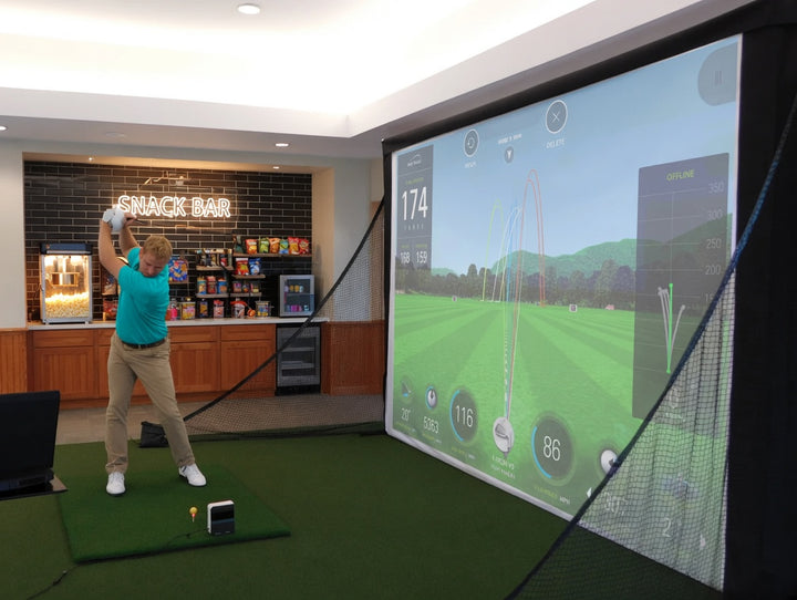 America's Micro Bay Golf Simulator Enclosure – 9'H x 12'W x 2'D