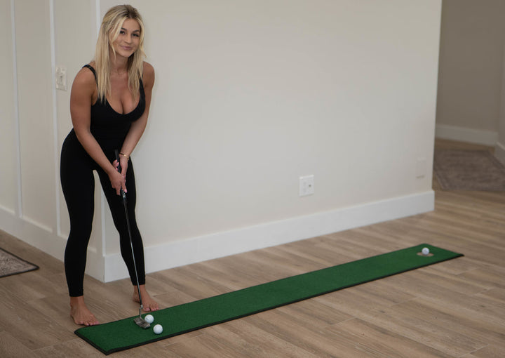 Home Putt - Portable Golf Putting Mat - Practice your Golf Game Everywhere You Go - 1 Ft by 8 Ft Mini Golf Putting Green