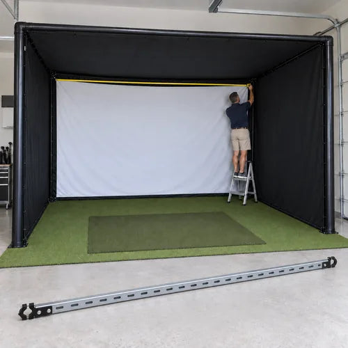 Measure your enclosure before ordering your custom America's Golf Simulator Impact Screen