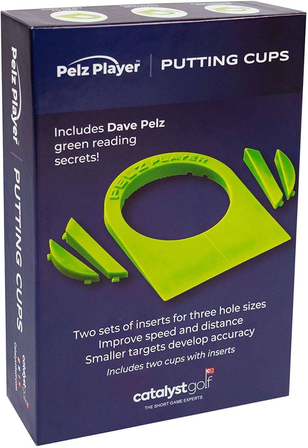 PELZ Player Putting Cup 2 Pack. Putting Golf Training Aid. Putting Aids