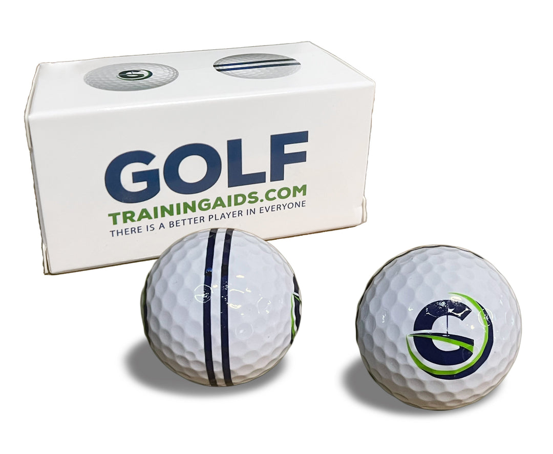 Perfect Roll Combo - Perfect Roll Golf Balls (2-Pack) & Perfect Roll Putting Mirror Putting Aids