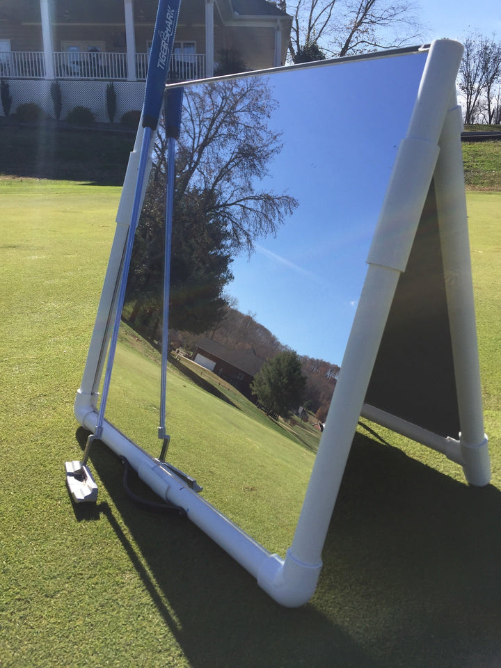 Golf Swing Mirror Training Aid (Swing Reflection Foldable 2x4) Full Swing Aids