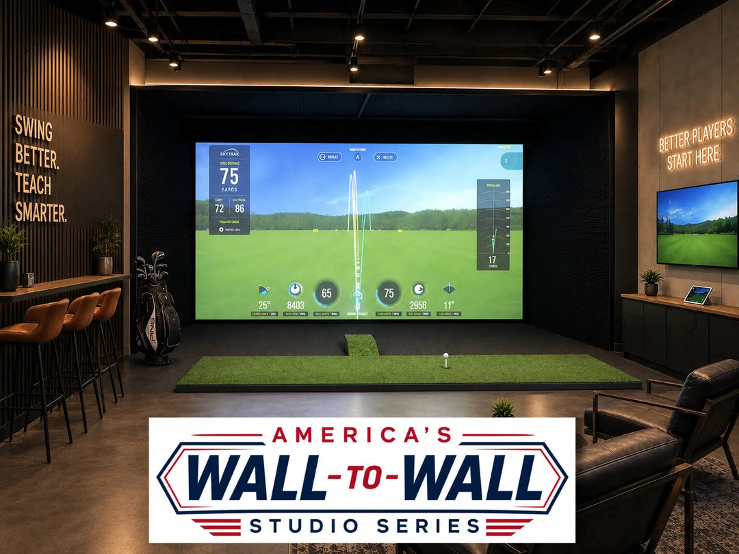 America's Wall-To-Wall Studio Series Commercial Golf Simulator Enclosure